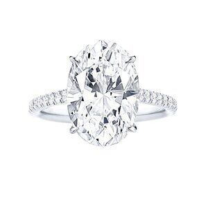 💥Crystal Pure Big Oval Zircon Thin Wedding Clear Rings for Women,MARR9177